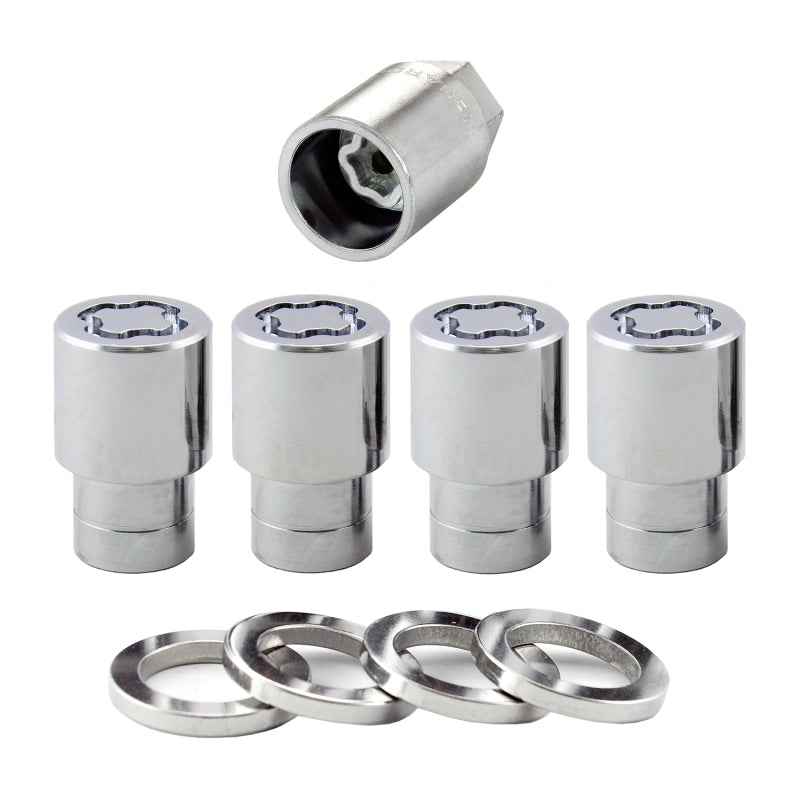 McGard Wheel Lock Nut Set - 4pk. (Reg. Shank Seat) M12X1.5 / 13/16 Hex / 1.38in. Length - Chrome - Racecraft Industries