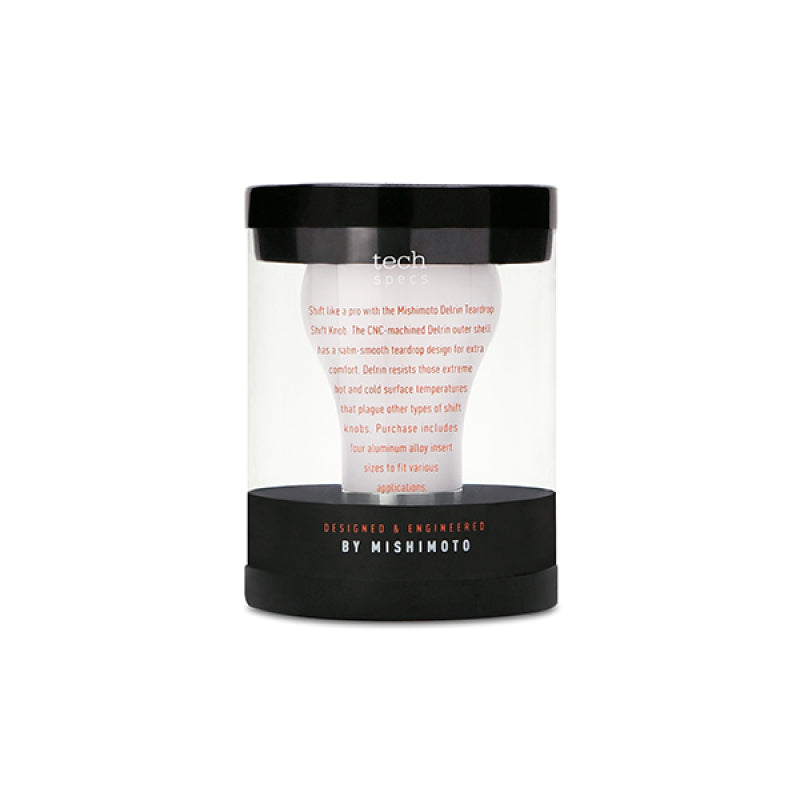 Mishimoto Teardrop Shift Knob - White - Racecraft Industries