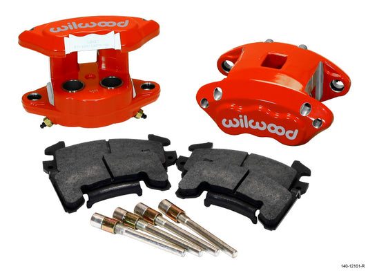 Wilwood D154 Rear Caliper Kit - Red 1.12 / 1.12in Piston 1.04in Rotor - Racecraft Industries