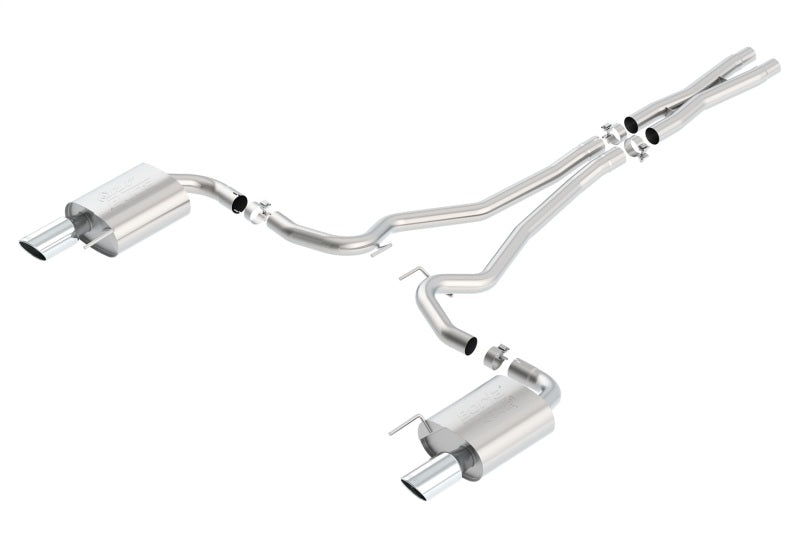 Borla Atak S Cat-Back 15-17 Ford Mustang GT 5.0L V8 MT/AT 2.5in pipe 4in tip - Racecraft Industries