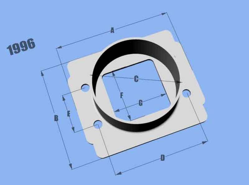 Vibrant MAF SenAdapter Plate Toyota w/ Bosch MAF Sensuse w/ 3in ID filteronly - Racecraft Industries