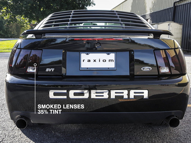 Raxiom 99-04 Ford Mustang Excluding 99-01 Cobra Tail Lights- Black Housing (Smoked Lens) - Racecraft Industries
