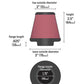 K&N Filter Universal Rubber Filter 1 3/4 inch Flange 3 inch Base 2 inch Top 2.5 inch Height - Racecraft Industries