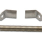 Vibrant Weld on Collector Tab Kit (includes 2 x S.S. collector tabs and 3-1/2in long spring) - Racecraft Industries