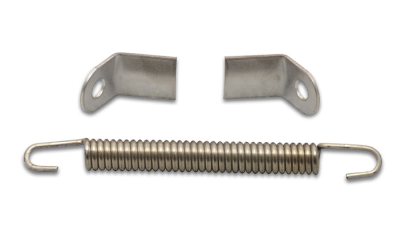 Vibrant Weld on Collector Tab Kit (includes 2 x S.S. collector tabs and 3-1/2in long spring) - Racecraft Industries