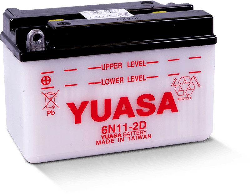 Yuasa 6N11-2D Conventional 6-Volt Battery - Racecraft Industries