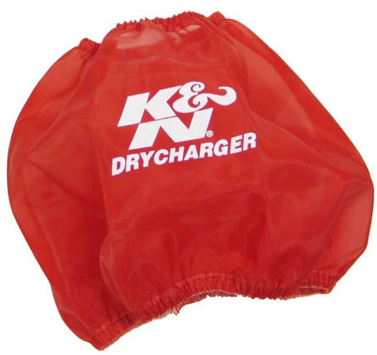 K&N Round Tapered Drycharger Air Filter Wrap Red 7.5in Base ID / 4.5in Top ID / 6in Height - Racecraft Industries