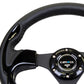 NRG Reinforced Steering Wheel (320mm) Blk w/Gloss Black Trim - Racecraft Industries