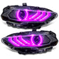 Oracle Lighting 18-23 Ford Mustang Dynamic ColorSHIFT LED Headlights - Black Series SEE WARRANTY - Racecraft Industries