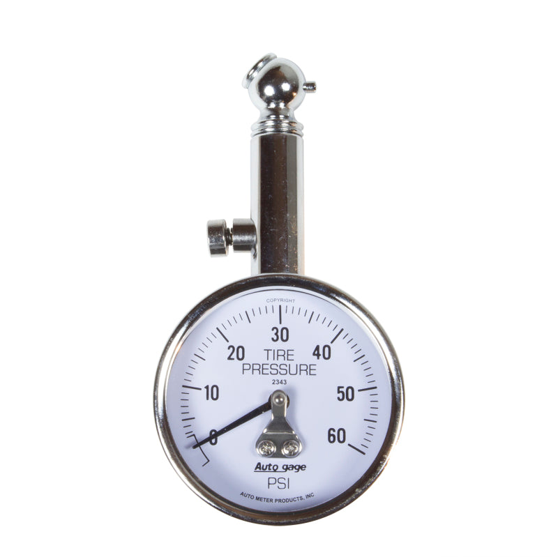 Autometer 60 PSi Peak/Hold Mechanical Tire Pressure Gauge - Racecraft Industries
