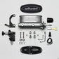 Wilwood HV Tandem M/C Kit w L/H Bracket & Prop Valve - 7/8in Bore-W/Pushrod - Early Mustang - Racecraft Industries