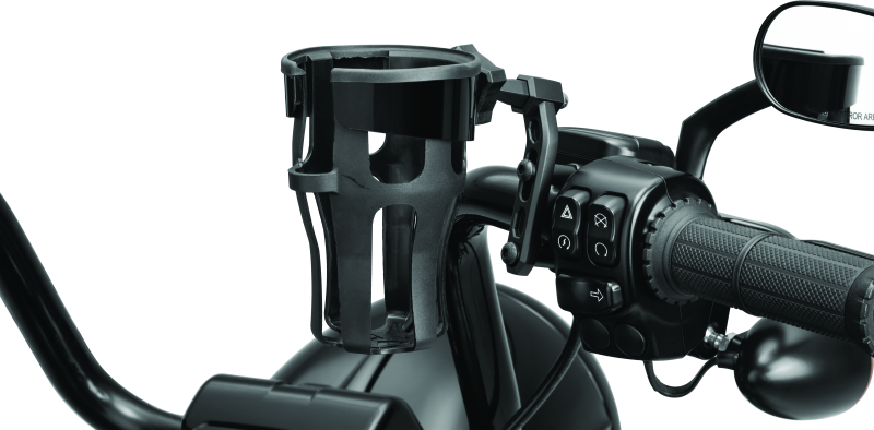 Kuryakyn Reflex Drink Holder-Perch Mount Black - Racecraft Industries