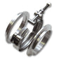 Vibrant T304 SS V-Band Flange Assembly for 5in O.D. Tubing incl 2 V-Band flanges & 1 V-Band Clamp - Racecraft Industries