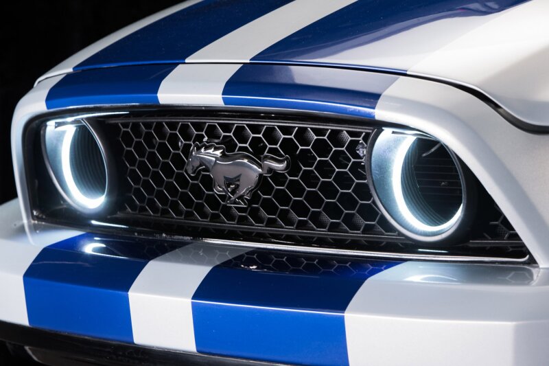 Oracle Ford Mustang 10-13 WP LED Fog Halo Kit (Grille Style) - White SEE WARRANTY - Racecraft Industries