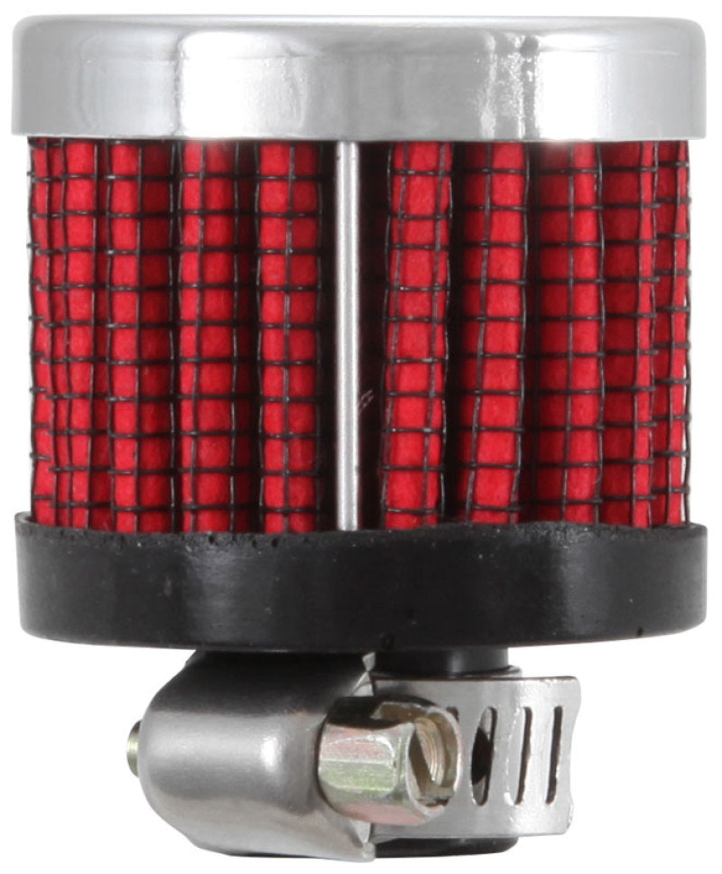 K&N .315/.431 Flange 1 3/8 inch OD 1.5 inch H Clamp On Crankcase Vent Filter - Racecraft Industries