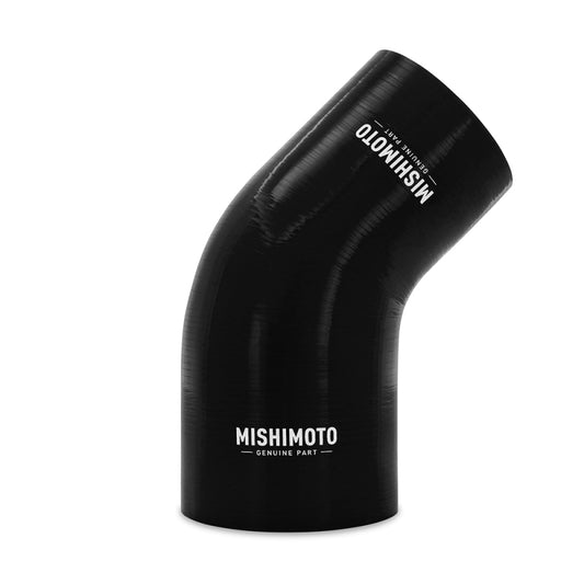 Mishimoto Silicone Reducer Coupler 45 Degree 3in to 3.75in - Black - Racecraft Industries