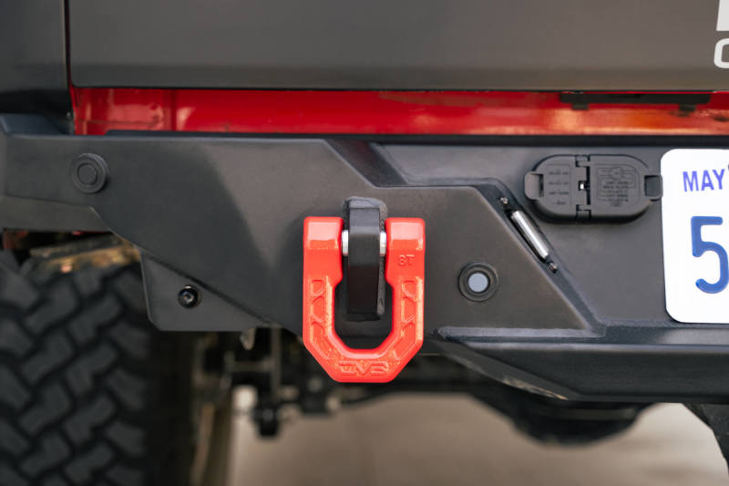 DV8 Offroad Elite Series D-Ring Shackles - Pair (Red) - Racecraft Industries