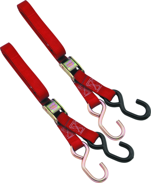 BikeMaster 1in Tiedown - Red - Racecraft Industries