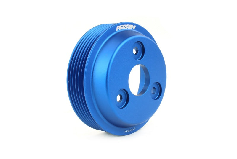 Perrin 15-21 Subaru WRX Lightweight Water Pump Pulley - Blue - Racecraft Industries