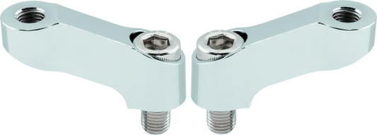 BikeMaster Mirror Extension 10mm Pair - Chrome - Racecraft Industries