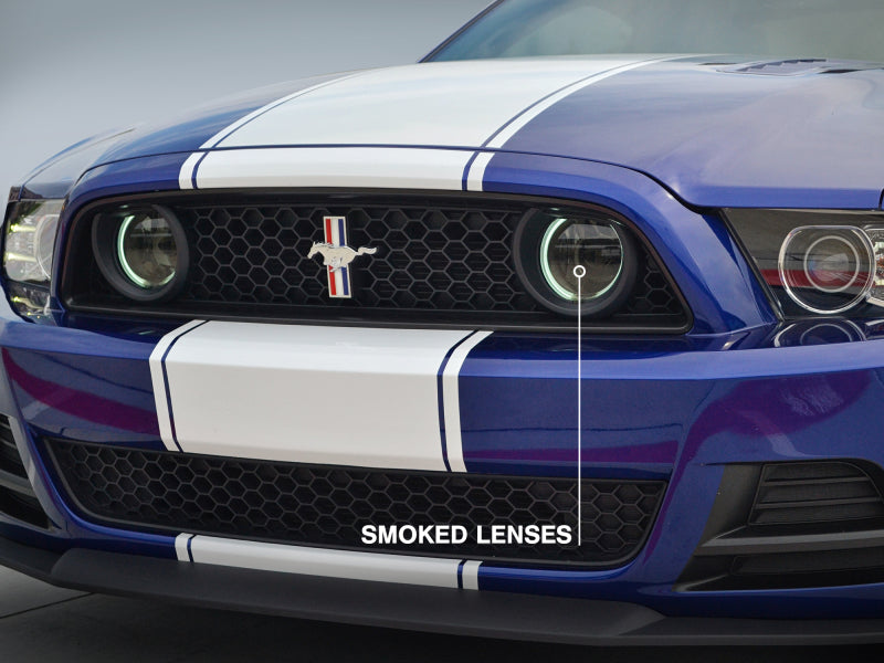 Raxiom 13-14 Ford Mustang GT CCFL Halo Fog Lights (Smoked) - Racecraft Industries