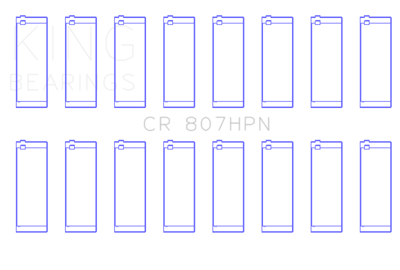 King Chevy LS1 / LS6 / LS3 (Size STD) Performance Rod Bearing Set - Racecraft Industries