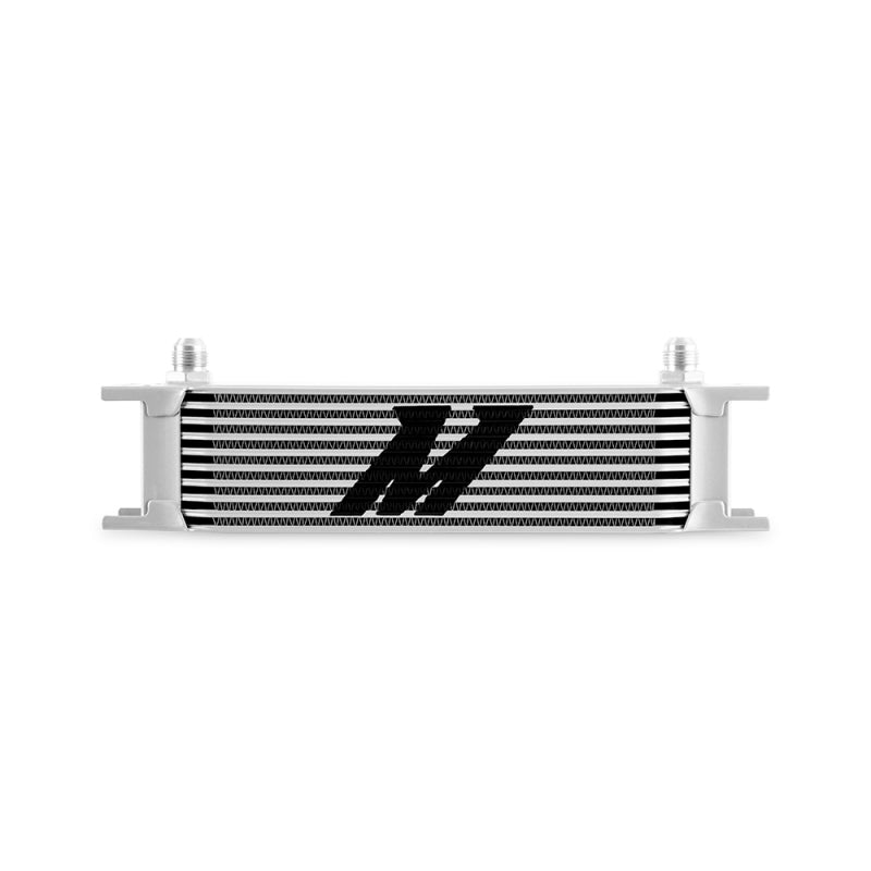 Mishimoto Universal -8AN 10 Row Oil Cooler - Silver - Racecraft Industries