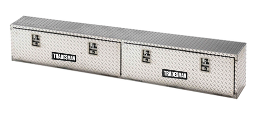 Tradesman Aluminum Top Mount L-Wing Box (72in.) - Brite - Racecraft Industries