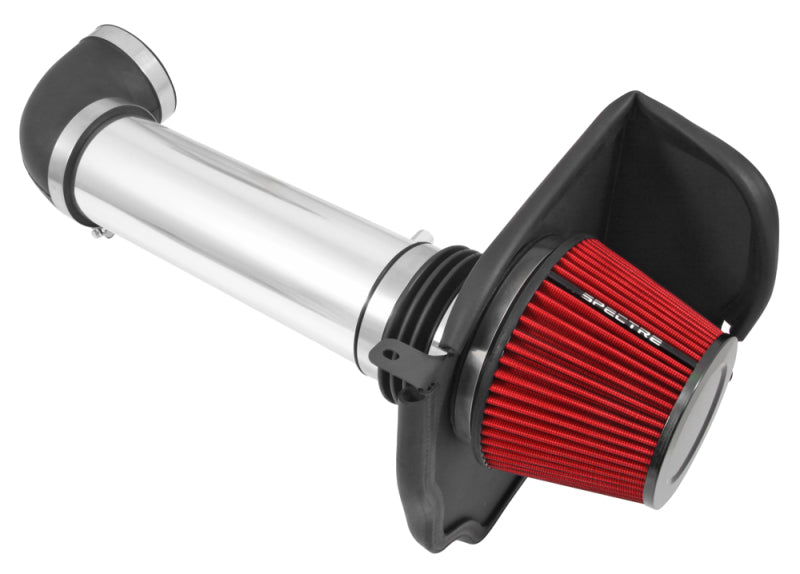 Spectre 11-17 Dodge Challenger/Charger 5.7L V8 Air Intake Kit - Polished w/Red Filter - Racecraft Industries