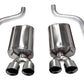 Corsa 2009-2013 Chevrolet Corvette C6 6.2L V8 Polished Sport Axle-Back Exhaust - Racecraft Industries