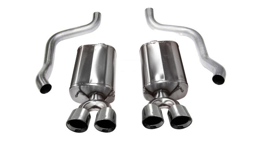 Corsa 2009-2013 Chevrolet Corvette C6 6.2L V8 Polished Sport Axle-Back Exhaust - Racecraft Industries