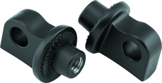 Kuryakyn Splined Peg Adaptors Satin Black - Racecraft Industries