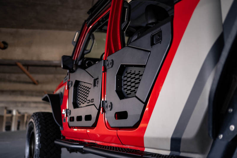 DV8 Offroad 18-22 Jeep Wrangler JL/JT Spec Series Half Doors - Rear Set - Racecraft Industries