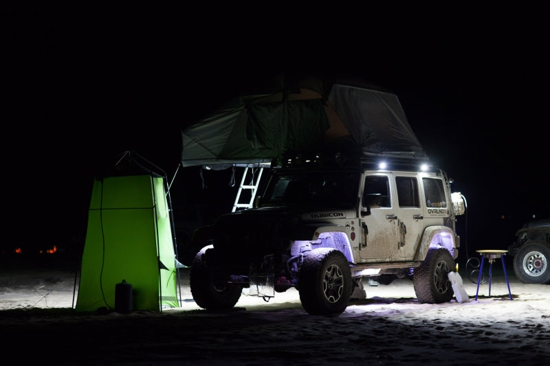 KC HiLiTES C-Series C2 LED 2in. Backup Area Flood Light 20w (Pair Pack System) - Black - Racecraft Industries