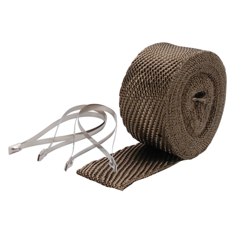 DEI Exhaust Wrap Kit - Pipe Wrap and Locking Tie - Titanium - Racecraft Industries