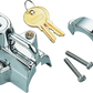 Bikers Choice Chrome Motorcycle Helmet Lock Fits 7/8 - 1 1/4 Tubing - Racecraft Industries