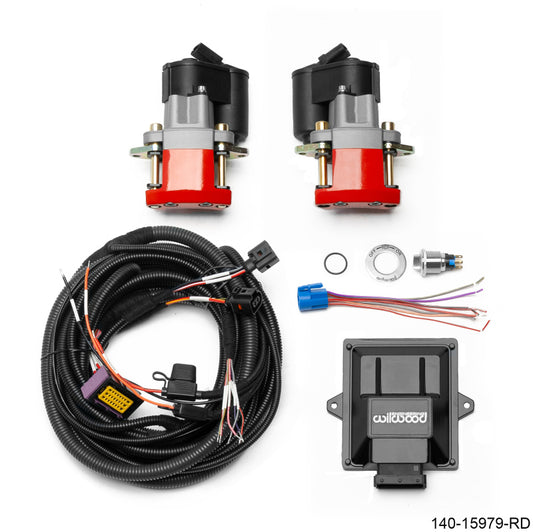 Wilwood Electronic Parking Brake Rear Retrofit Brake Kit - Red Powder Coat Caliper - Racecraft Industries