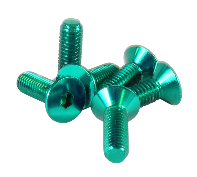 NRG Steering Wheel Screw Upgrade Kit (Conical) - Green - Racecraft Industries