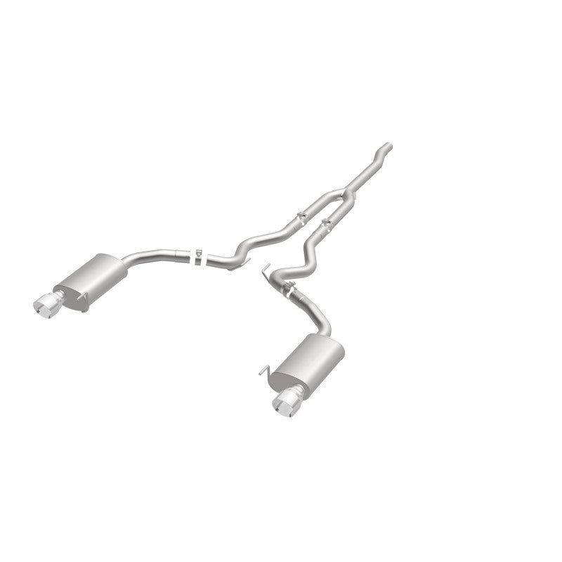 MagnaFlow Cat Back, SS, 2.5in, Street, Dual Split Polished 4.5in Tips 2015 Ford Mustang Ecoboost - Racecraft Industries