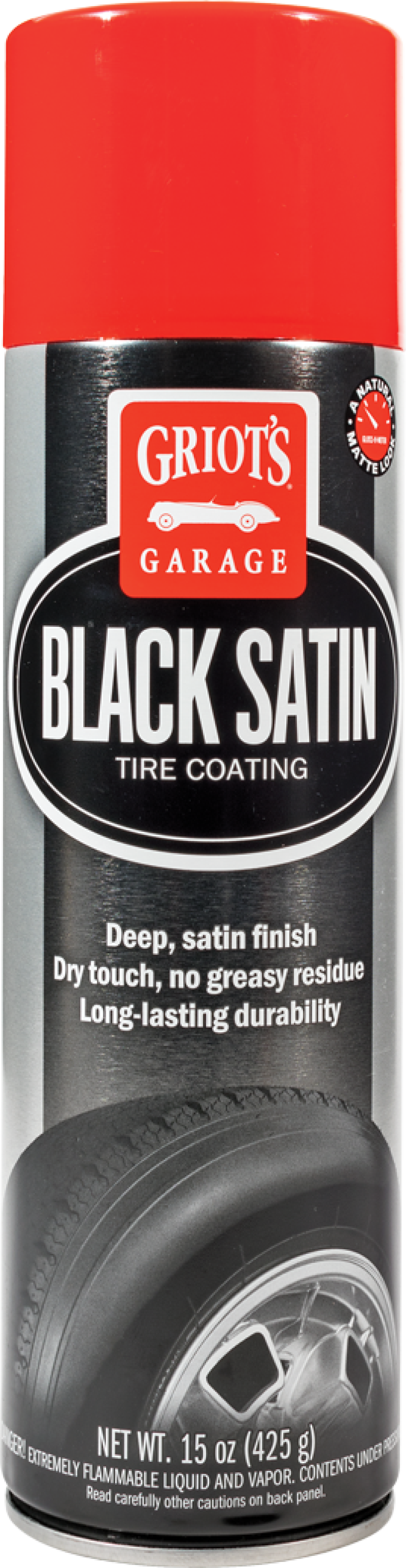 Griots Garage Black Satin Tire Coating - 15oz (Aerosol) - Racecraft Industries