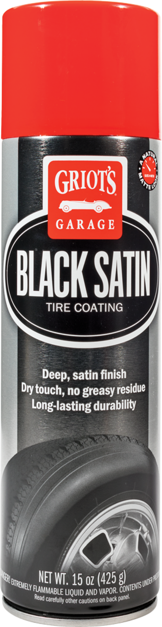 Griots Garage Black Satin Tire Coating - 15oz (Aerosol) - Racecraft Industries