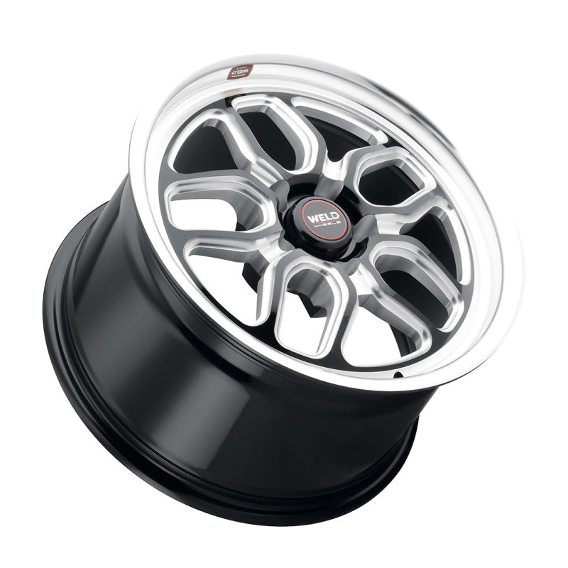 Weld S107 17X11 Laguna 5X127 ET-44 BS4.25 Gloss Black MIL Dia 78.1 - Racecraft Industries