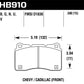 Hawk 15-16 Cadillac XTS / Chevrolet Corvette HPS 5.0 Front Brake Pads - Racecraft Industries