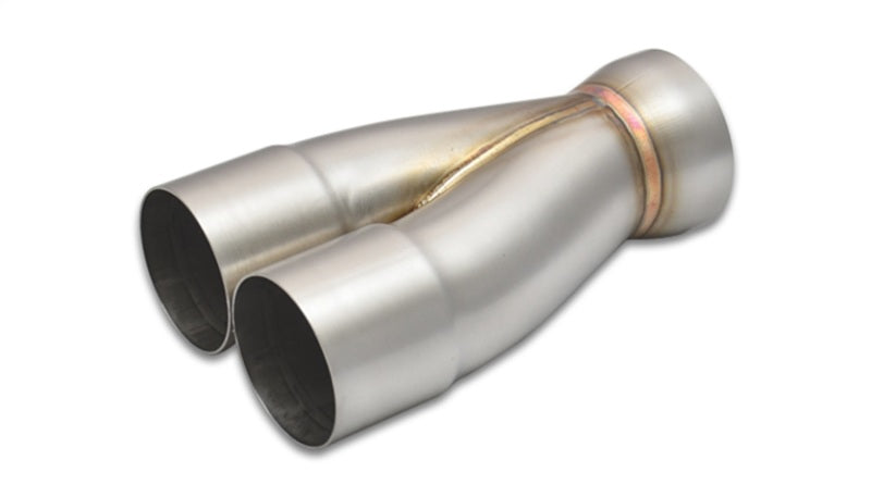 Vibrant 2-1 SS Merge Collectors (3in Inlet Slipover ID 3-1/2in Outlet OD) - Sold Individually - Racecraft Industries