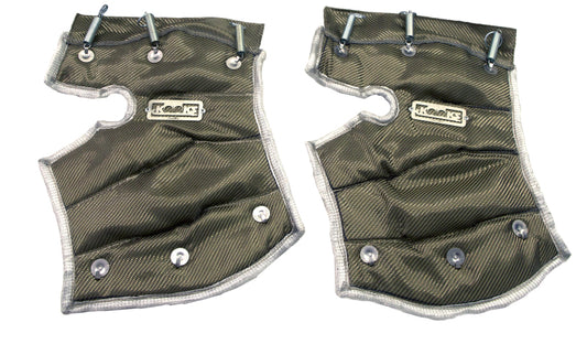 Kooks 2020+ Chevrolet Corvette C8 LT2 6.2L Heat Shield Blankets for Ultra Green Catted Connect Pipes - Racecraft Industries