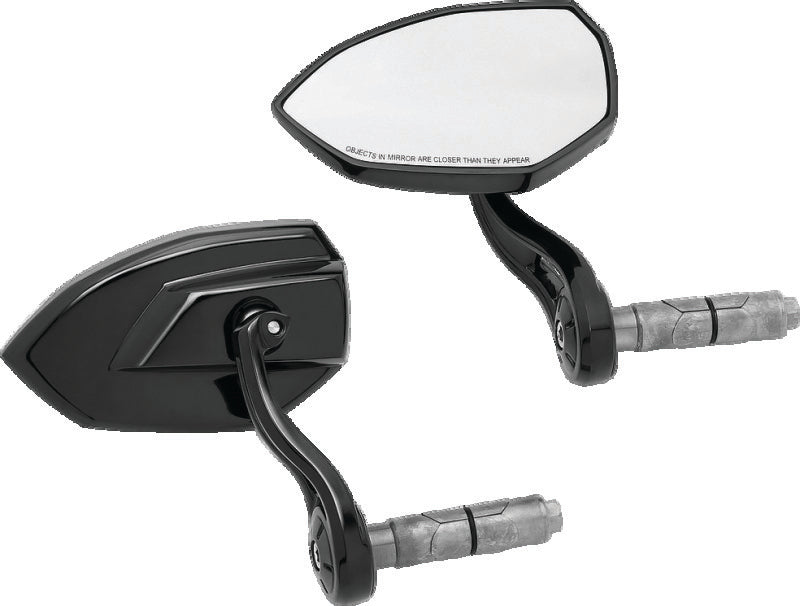 Kuryakyn Phantom Bar End Mirror Gloss Black - Racecraft Industries