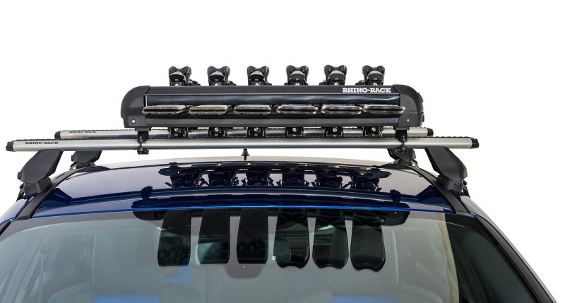 Rhino-Rack Universal Ski/Snowboard Carrier - Fits 6 Pairs of Skis or 4 Snowboards - Black - Racecraft Industries