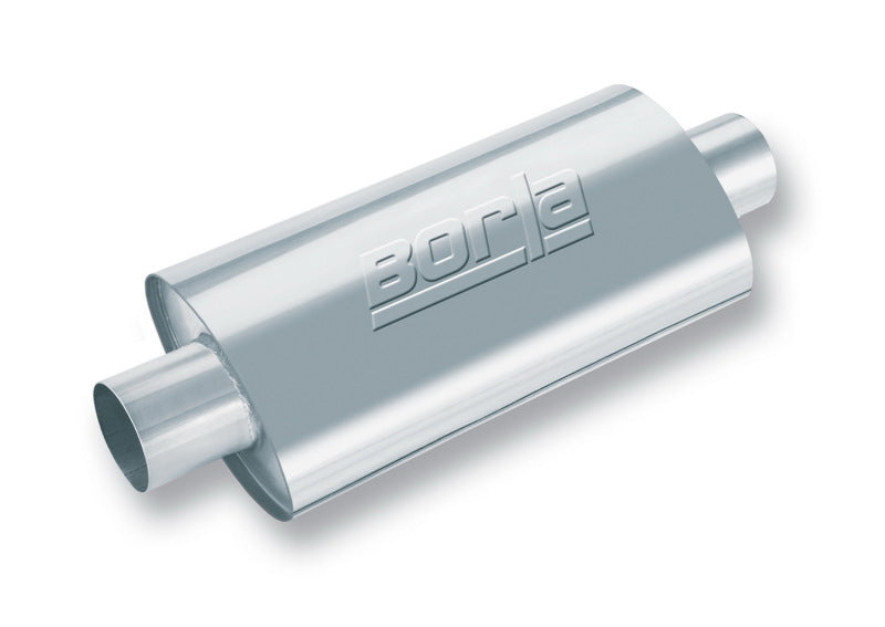 Borla XR-1 Racing Sportsman 3.5in. Outlet / 3.5in Inlet Oval Muffler - 5in Diameter x 15in Length - Racecraft Industries
