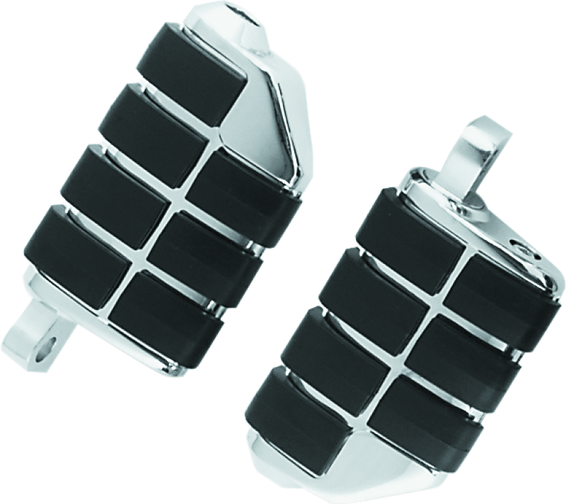 Kuryakyn Dually ISO Peg With Male Mount Adapter Chrome (Pair) - Racecraft Industries