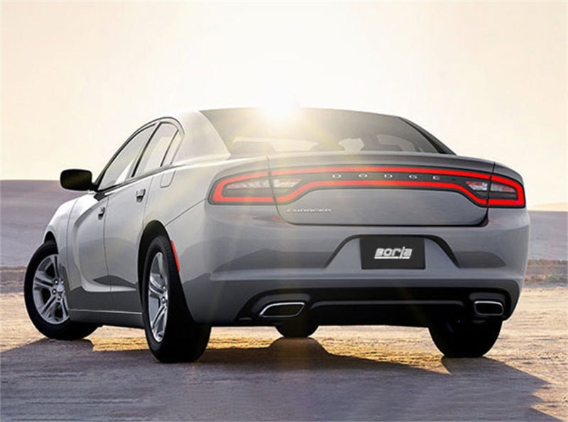 Borla 15-16 Dodge Charger 3.6L V6 S-Type Cat Back Exhaust (Uses Factory Valence) - Racecraft Industries